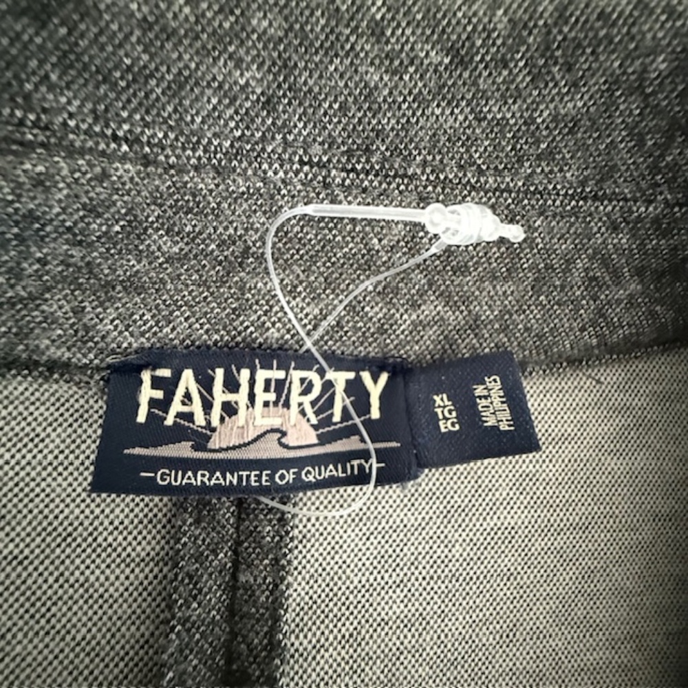 Women's Faherty Xl Gray Pattern Single Button Rec… - image 3